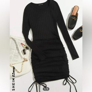 Black long sleeve dress